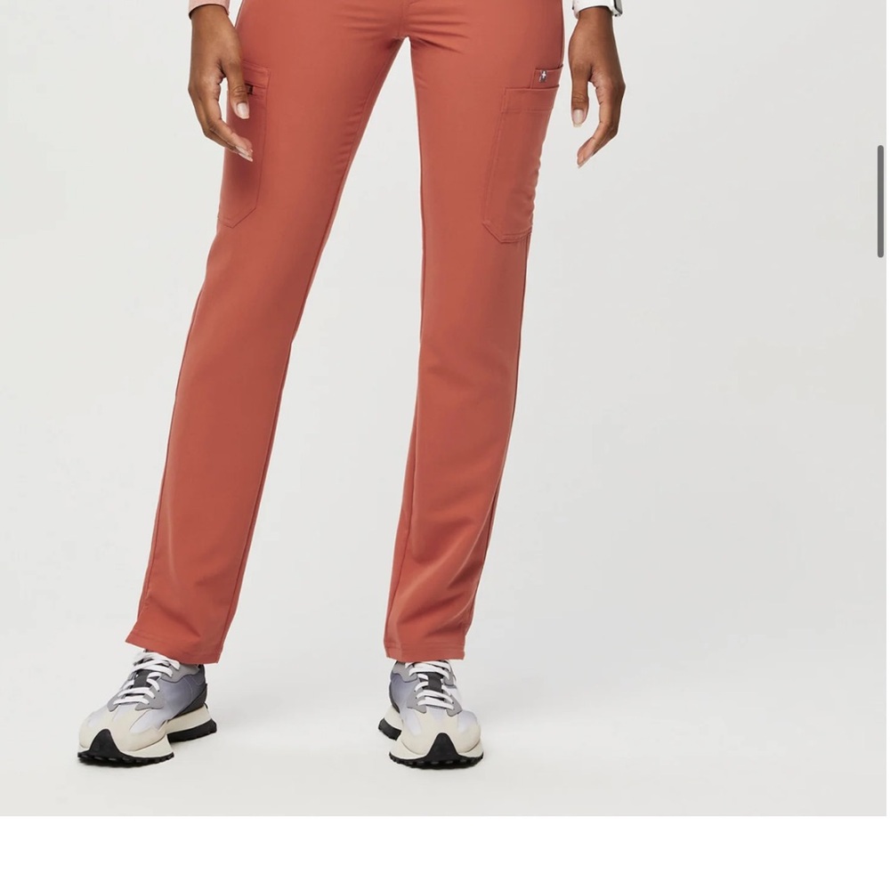 Figs Brown Straight Leg Pants